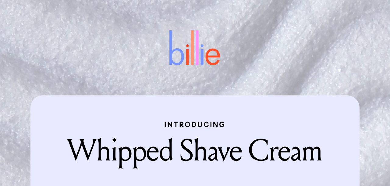 Introducing Whipped Shave Cream