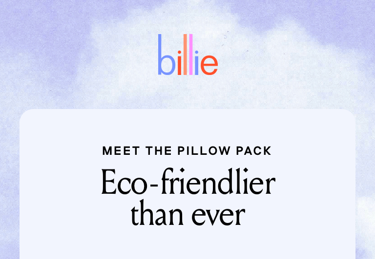 Meet the pillow pack! Eco-friendlier than ever