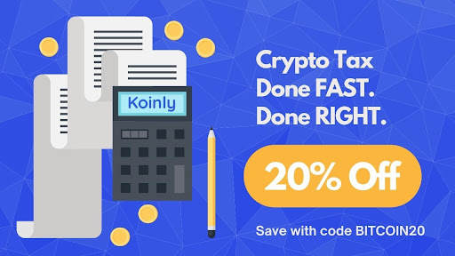 Koinly crypto tax service calculator 20 percent off