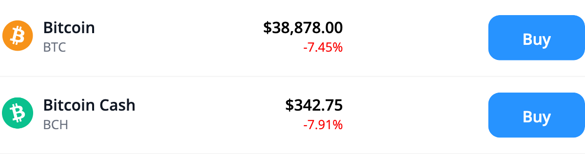 Bitcoin Cryptocurrency Market Price Update BTC BCH