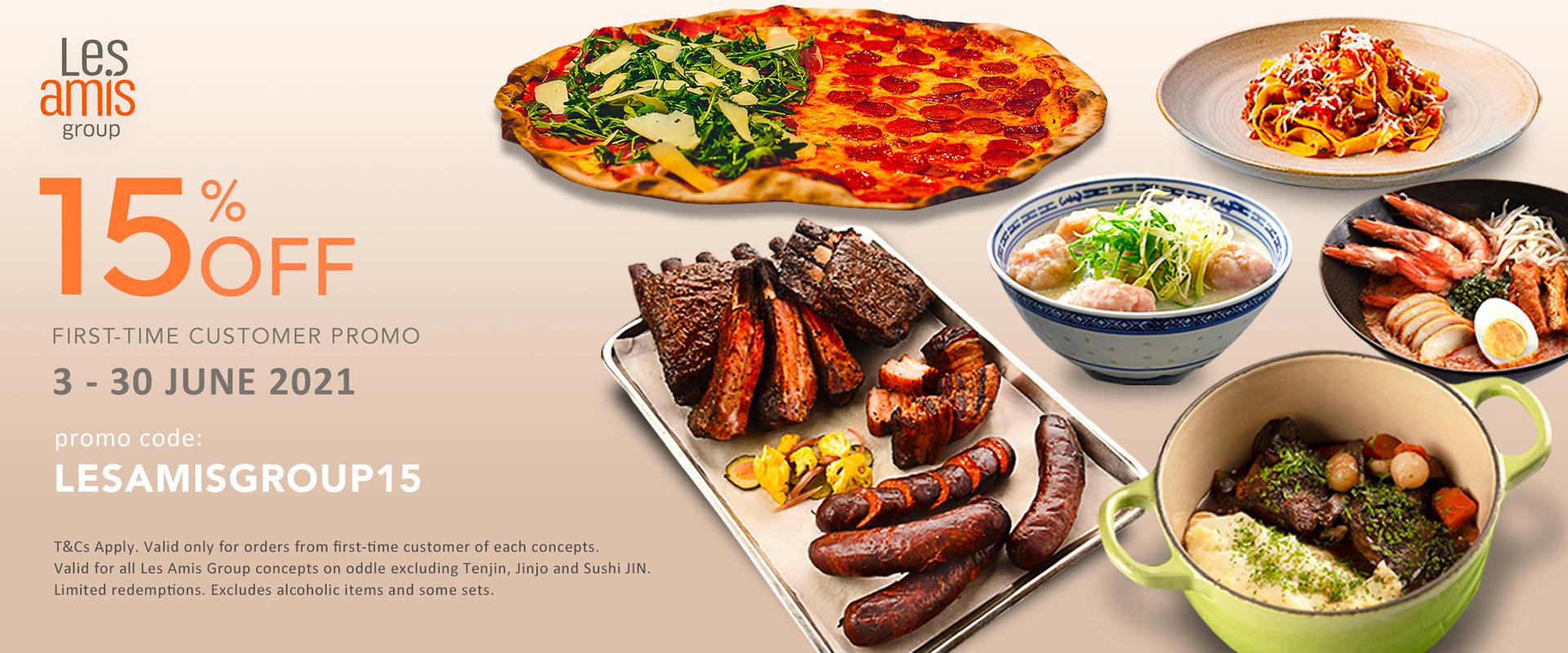 Les Amis Group | 15% OFF FIRST-TIME CUSTOMER PROMO